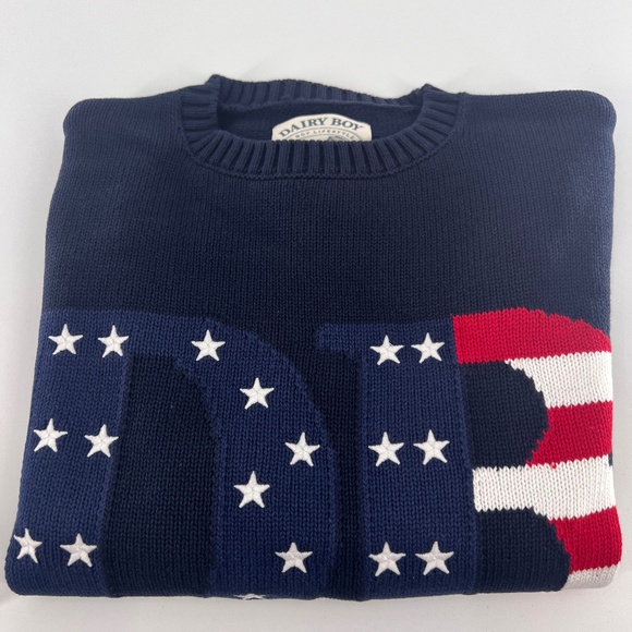 DAIRY BOY AMERICAN SUMMER SWEATER SIZE XS NEW WITH PACKAGING - Picture 1 of 12